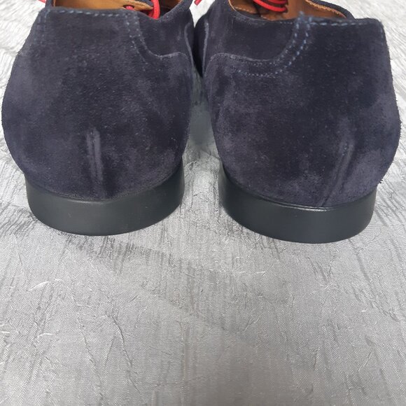 Paul Smith SZ 42 (9.5) Blue Suede Lace Up Low Top Almond Toe Derby - Picture 7 of 15